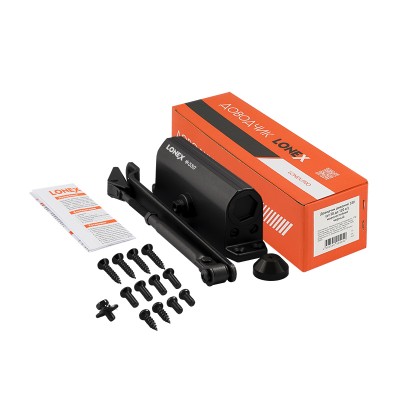 Доводчик LONEX 330 от 50 до 120 кг черный