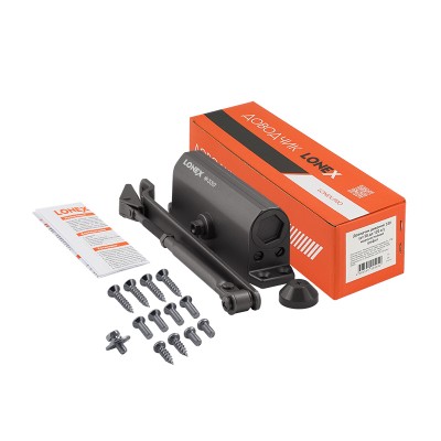 Доводчик LONEX 330 от 50 до 120 кг графит